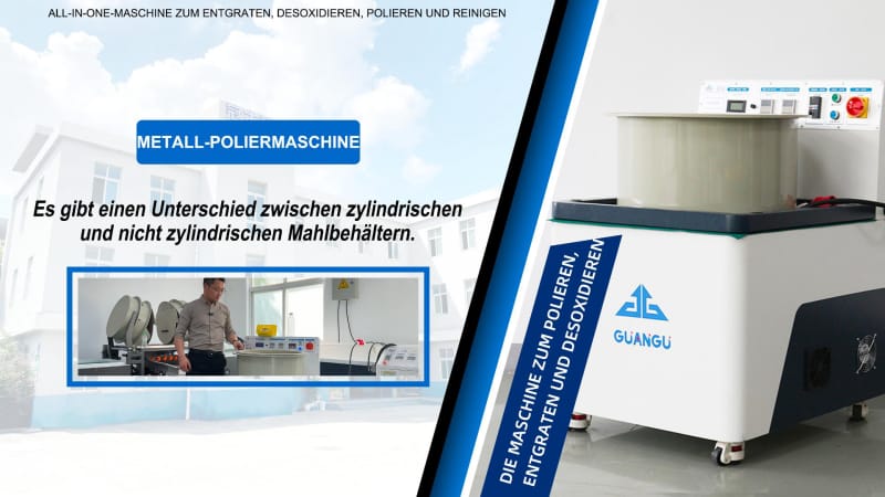 Es gibt einen Unterschied zwischen zylindrischenund nicht zylindrischen Mahlbehältern.